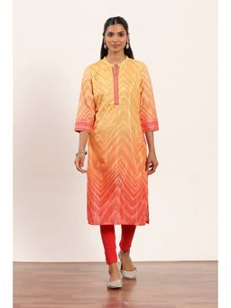 Rangriti - Women Mustard Kurta with Pant