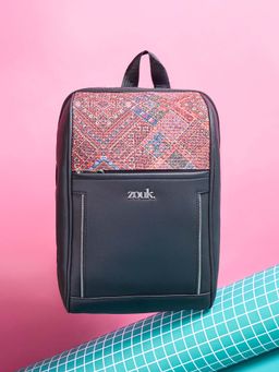Zouk - Women Olina Stylish Handcrafted Backpack - Bhuj Rabari (M)