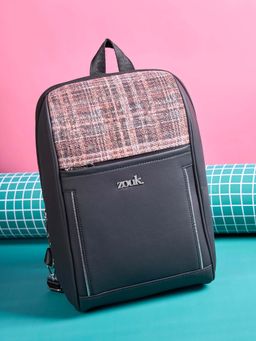 Zouk - Women Olina Stylish Handcrafted Backpack - Cashmere Noir (M)
