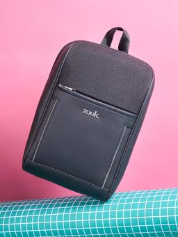 Zouk - Women Olina Stylish Handcrafted Backpack - Jet Black (M)