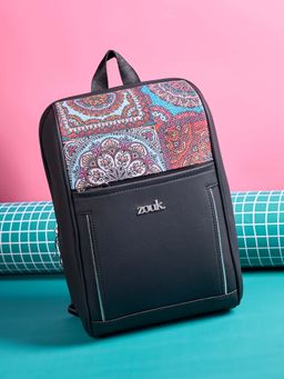 Zouk - Women Olina Stylish Handcrafted Backpack - Multicolor Mandala Print (M)