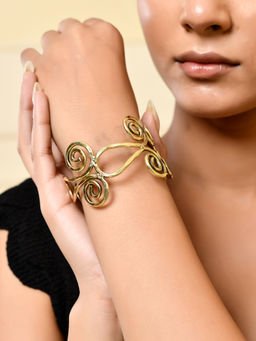 Silvermerc Designs - Gold-Plated Open Cuff Bracelet