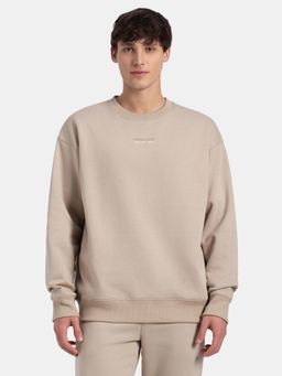 Jockey - UM66 Men Super Combed Cotton Graphic Print Fleece Sweatshirt - Pure Cashmere