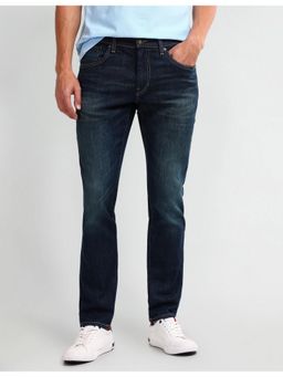 U.S. Polo Assn. Denim Co. - Men's Blue Solid Plain Jeans