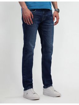 U.S. Polo Assn. Denim Co. - Men's Blue Solid Plain Jeans