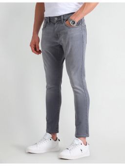 U.S. Polo Assn. Denim Co. - Men's Grey Solid Plain Jeans