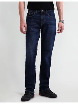 U.S. Polo Assn. Denim Co. - Men's Blue Solid Plain Jeans