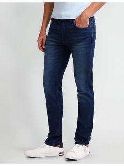 U.S. Polo Assn. Denim Co. - Men's Blue Solid Plain Jeans