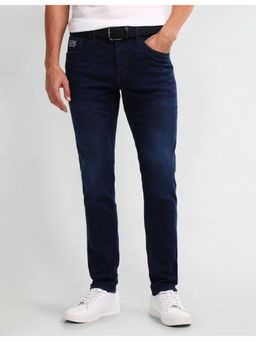 U.S. Polo Assn. Denim Co. - Men's Blue Solid Plain Jeans
