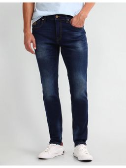 U.S. Polo Assn. Denim Co. - Men's Blue Solid Plain Jeans