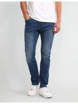 U.S. Polo Assn. Denim Co. - Men's Blue Solid Plain Jeans