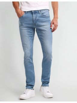 U.S. Polo Assn. Denim Co. - Men's Blue Solid Plain Jeans