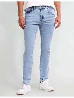 U.S. Polo Assn. Denim Co. - Men's Blue Solid Plain Jeans