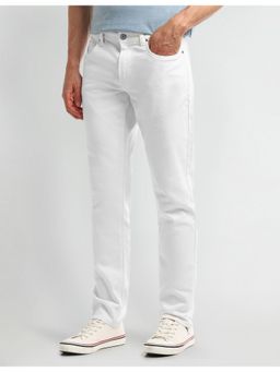 U.S. Polo Assn. Denim Co. - Men's White Solid Plain Jeans