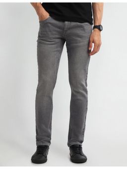 U.S. Polo Assn. Denim Co. - Men's Grey Solid Plain Jeans