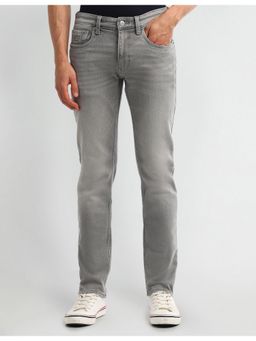 U.S. Polo Assn. Denim Co. - Men's Grey Solid Plain Jeans