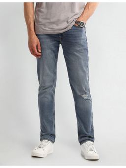 U.S. Polo Assn. Denim Co. - Men's Blue Solid Plain Jeans