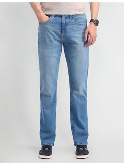 U.S. Polo Assn. Denim Co. - Men's Blue Solid Plain Jeans
