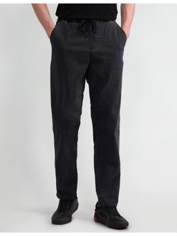 U.S. Polo Assn. Denim Co. - Men's Black Solid Plain Jeans