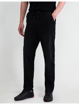 U.S. Polo Assn. Denim Co. - Men's Black Solid Plain Jeans