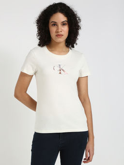 Calvin Klein - Women White T-Shirt