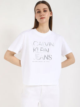 Calvin Klein - Women White T-Shirt