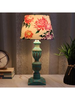 Tu Casa - White Mangowood French Style Table Lamp For Home Decoration