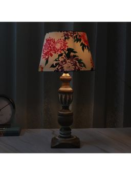 Tu Casa - White Mangowood French Style Table Lamp For Home Decoration