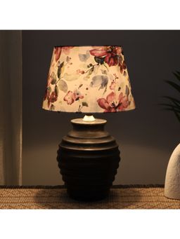 Tu Casa - White Earthy Serenity Mangowood Table Lamp For Home Decoration