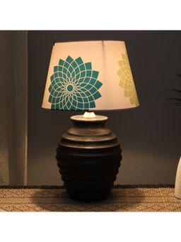 Tu Casa - White Earthy Serenity Mangowood Table Lamp For Home Decoration