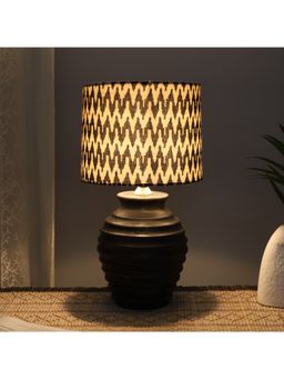 Tu Casa - Multi-Color Earthy Serenity Mangowood Table Lamp For Home Decoration