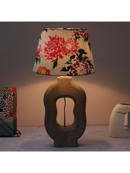 Tu Casa - White Artistry Mangowood Table Lamp For Home Decoration