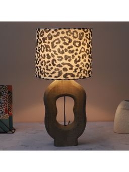 Tu Casa - White Grace Mangowood Table Lamp For Home Decoration