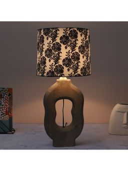 Tu Casa - White Grace Mangowood Table Lamp For Home Decoration