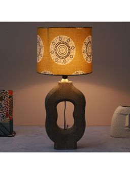 Tu Casa - Yellow Grace Mangowood Table Lamp For Home Decoration
