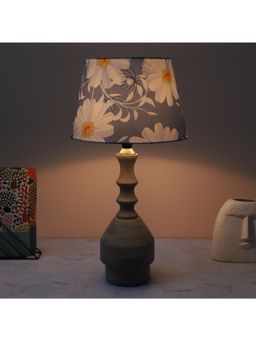 Tu Casa - Blue Bottle Shape Mangowood Table Lamp For Home Decoration