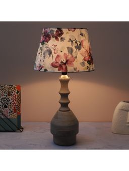 Tu Casa - White Bottle Shape Mangowood Table Lamp For Home Decoration