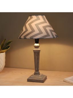 Tu Casa - Multi-Color Hand Carved Equine Mangowood Table Lamp For Home Decoration