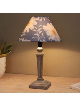 Tu Casa - Blue Hand Carved Equine Mangowood Table Lamp For Home Decoration