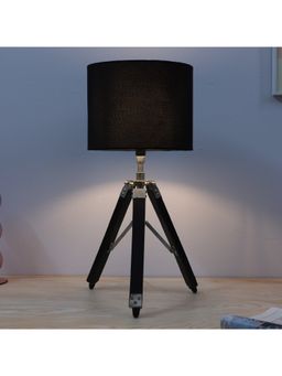 Tu Casa - Classic Vintage Tripod Black Mangowood Table Lamp For Home Decoration