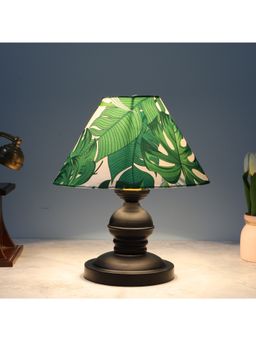 Tu Casa - Green Urban Radiance Black Metal Table Lamp For Home Decoration