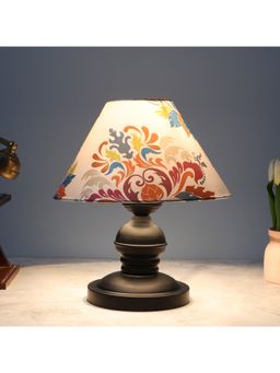 Tu Casa - White Urban Radiance Black Metal Table Lamp For Home Decoration