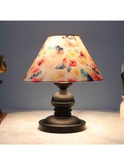 Tu Casa - White Urban Radiance Black Metal Table Lamp For Home Decoration