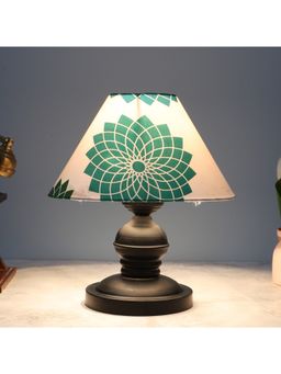 Tu Casa - White Urban Radiance Black Metal Table Lamp For Home Decoration