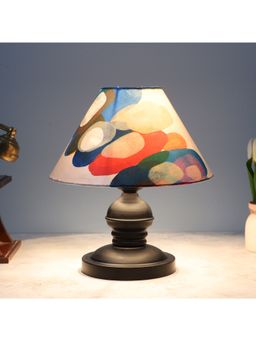 Tu Casa - Multi-Color Urban Radiance Black Metal Table Lamp For Home Decoration