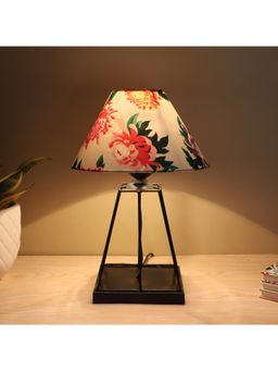 Tu Casa - White Elegance Light Black Metal Table Lamp For Home Decoration