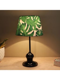 Tu Casa - Green Sleek Spark Black Metal Table Lamp For Home Decoration