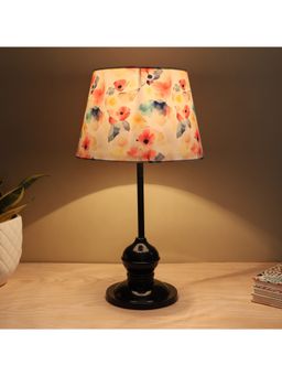 Tu Casa - White Sleek Spark Black Metal Table Lamp For Home Decoration