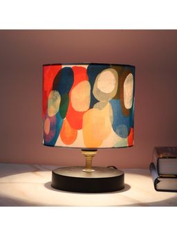 Tu Casa - Multi-Color Black Metal Table Lamp For Home Decoration