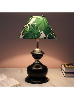Tu Casa - Green Modern Brilliance Black Metal Table Lamp For Home Decoration